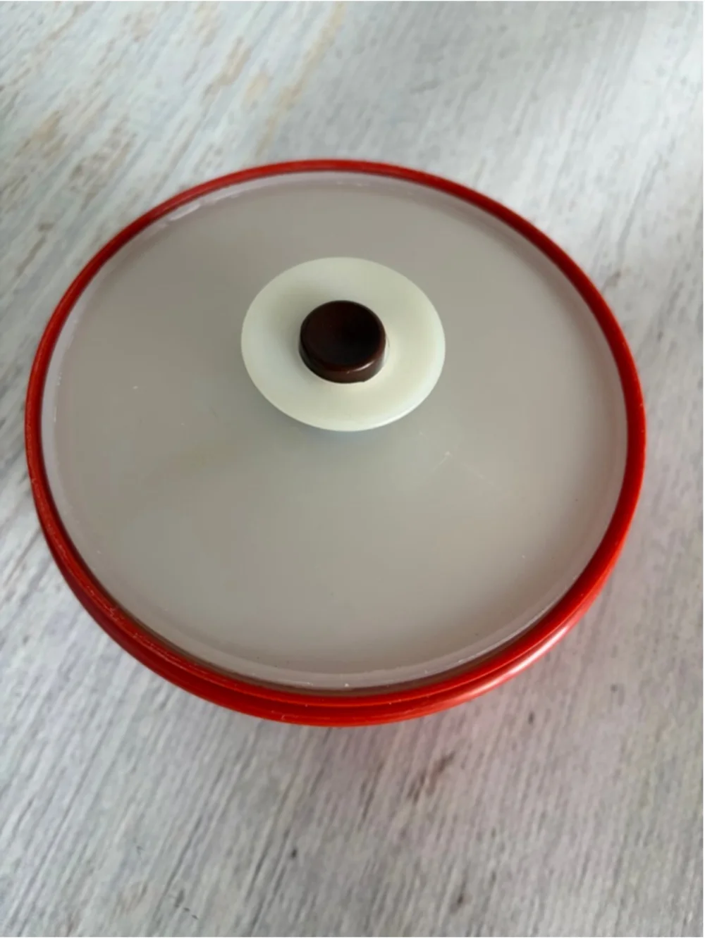 Tupperware Orange & White Food Storage Bowl One Size